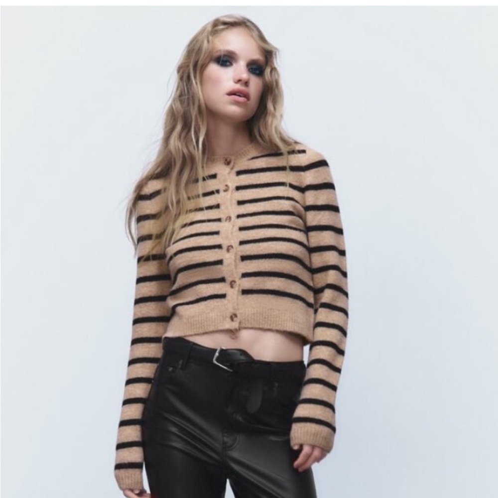 NWT Zara Striped Cardigan